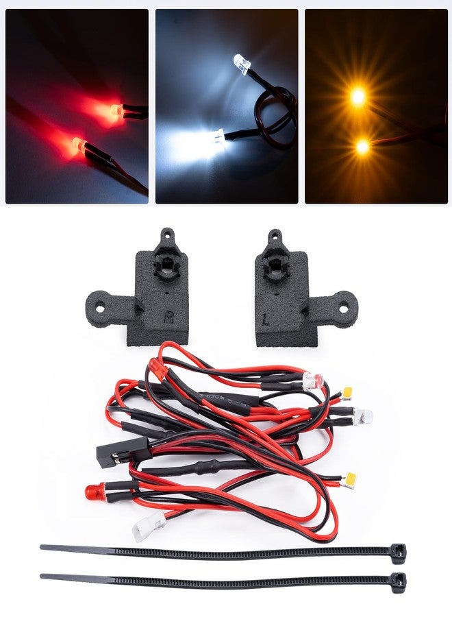 WEFEINO Resin RC Front & Rear LED Light Kits Headlight Taillight Upgrade Parts for 1/18 Tra-xxas TRX4M F150 RC Crawler Car - Image 1